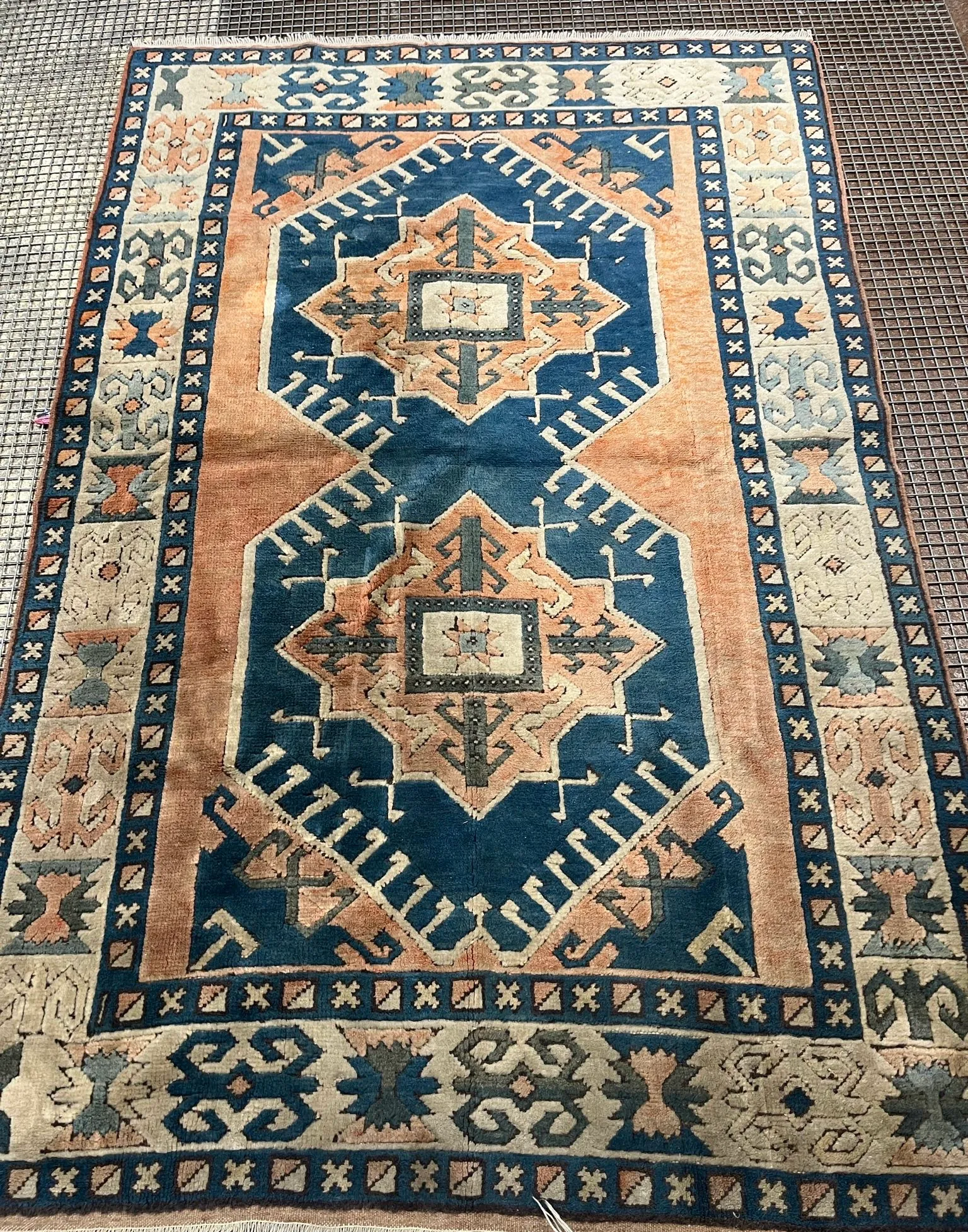 Persian rug before deep cleaning