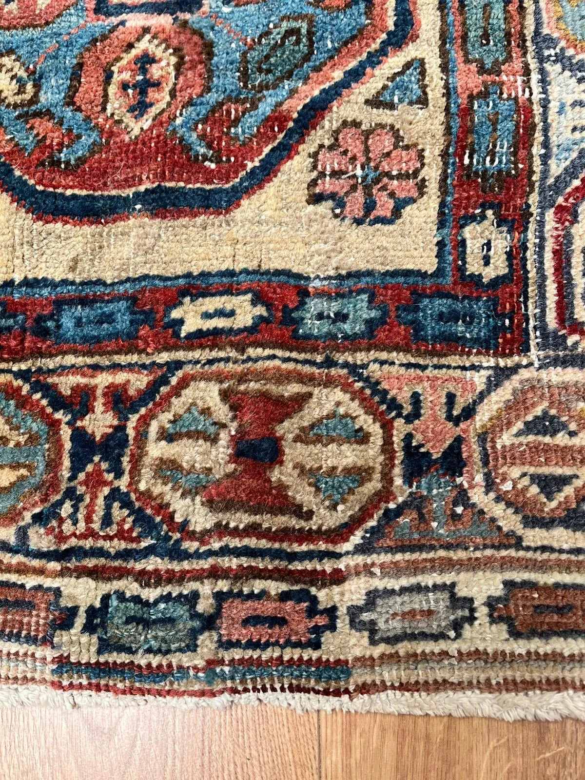 Persian rug after repair